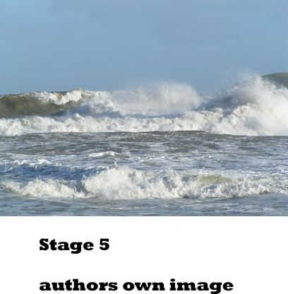 Creation of A freak wave: Step 5